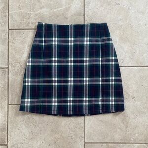 John Galt Brandy Melville Green Blue Red Plaid Skirt